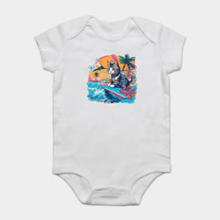 Cat Hawaiian Baby Bodysuit